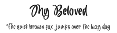 My Beloved by Subectype & Orenari — Script Handwritten Font — thumbnail 1