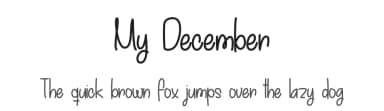 My December by Misti's Fonts — Script Handwritten Font — thumbnail 1