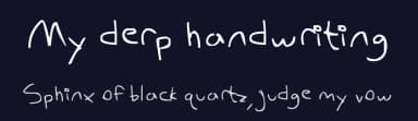 My derp handwriting by FontPanda — Script Handwritten Font — thumbnail 2
