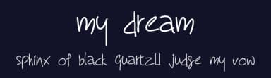 My Dream by Reema Chhabra — Script Handwritten Font — thumbnail 2