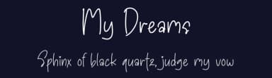 My Dreams by Behind the Ink — Script Handwritten Font — thumbnail 2