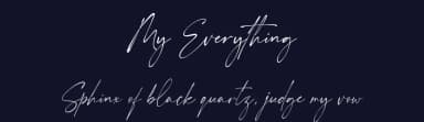 My Everything by Hamzah Muhamad Ihsan — Script Handwritten Font — thumbnail 2