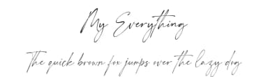 My Everything by Hamzah Muhamad Ihsan — Script Handwritten Font — thumbnail 1