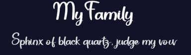 My Family by Etik Fatimah — Script Handwritten Font — thumbnail 2