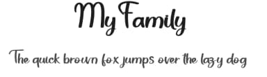 My Family by Etik Fatimah — Script Handwritten Font — thumbnail 1
