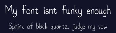 My font isnt funky enough by Lindsay Tatman — Script Handwritten Font — thumbnail 2