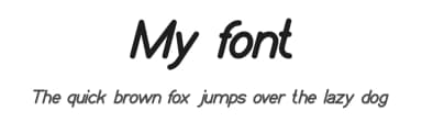 My font by weknow — Sans Serif Font — thumbnail 1