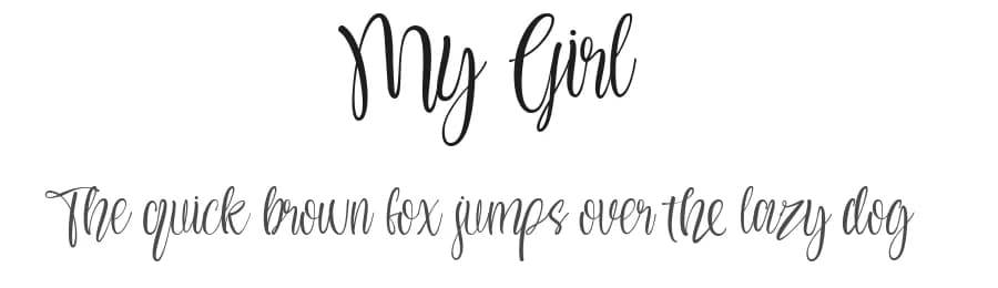 My Girl by Dikas Studio — Script Handwritten Font