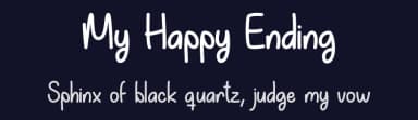 My Happy Ending by Misti's Fonts — Script Handwritten Font — thumbnail 2