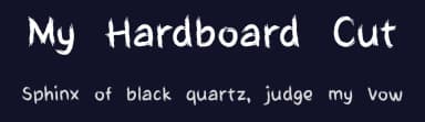 My Hardboard Cut by Mightyfire — Script Handwritten Font — thumbnail 2