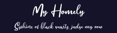 My Homely by Sarah Robbaniyyah — Script Handwritten Font — thumbnail 2