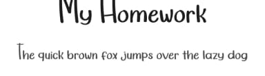 My Homework by Luluk Surotul — Script Handwritten Font — thumbnail 1