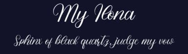 My Ilona by Bearytype — Script Handwritten Font — thumbnail 2
