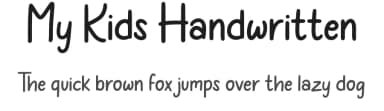 My Kids Handwritten by Abas Creative — Script Handwritten Font — thumbnail 1