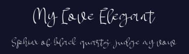 My Love Elegant by Halim Antoni — Script Handwritten Font — thumbnail 2