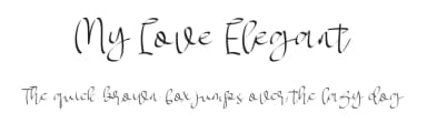 My Love Elegant by Halim Antoni — Script Handwritten Font — thumbnail 1