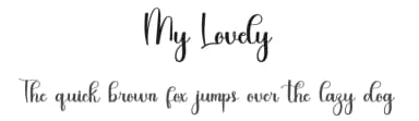 My Lovely by FreshtypeINK — Script Handwritten Font — thumbnail 1