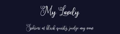 My Lovely by Sarah Robbaniyyah — Script Handwritten Font — thumbnail 2