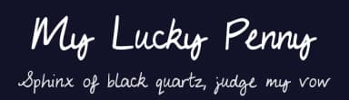 My Lucky Penny by Kimberly Geswein — Script Handwritten Font — thumbnail 2