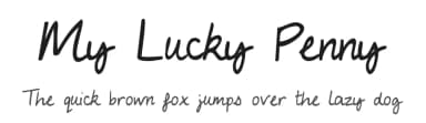 My Lucky Penny by Kimberly Geswein — Script Handwritten Font — thumbnail 1