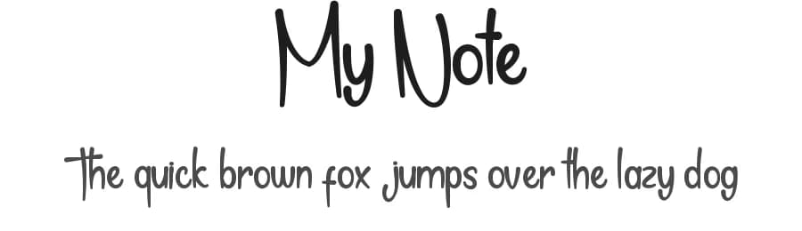 My Note by NihStudio — Script Handwritten Font