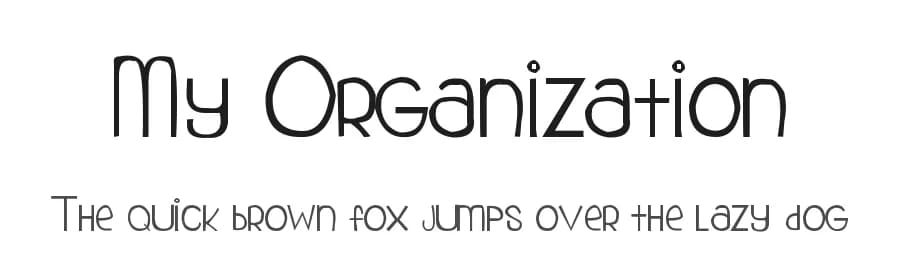 My Organization by Wizzah — Script Handwritten Font