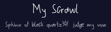 My Scrawl by Afiq Anggriawan — Script Handwritten Font — thumbnail 2