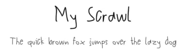 My Scrawl by Afiq Anggriawan — Script Handwritten Font — thumbnail 1