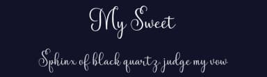 My Sweet by Cut Story — Script Handwritten Font — thumbnail 2