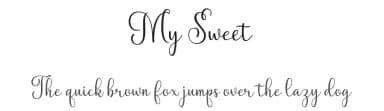 My Sweet by Cut Story — Script Handwritten Font — thumbnail 1