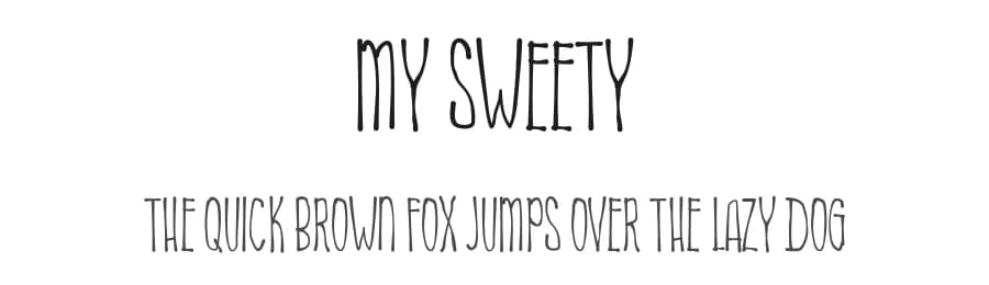 My Sweety by Fatigo — Script Handwritten Font