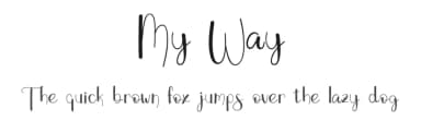My Way by Luluk Surotul — Script Handwritten Font — thumbnail 1