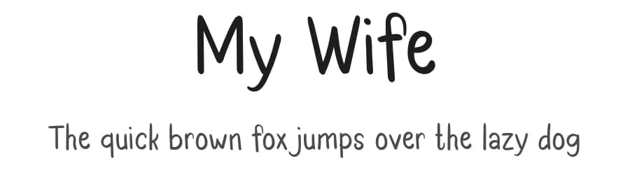 My Wife by Erik Studio — Script Handwritten Font