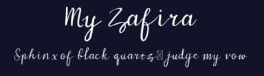 My Zafira by Rizka Prayuda — Script Handwritten Font — thumbnail 2