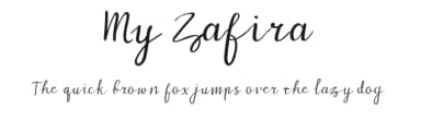 My Zafira by Rizka Prayuda — Script Handwritten Font — thumbnail 1