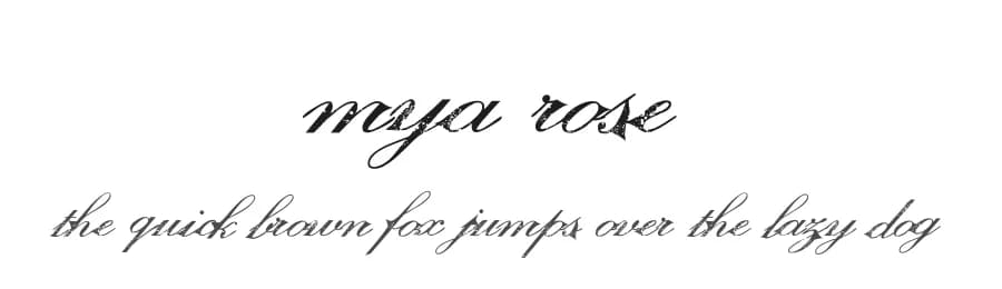 Mya Rose by Murder Fonts — Script Handwritten Font