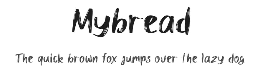 Mybread by D&K Project — Script Handwritten Font