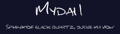 Mydai1 by Dave Griffiths — Script Handwritten Font — thumbnail 2