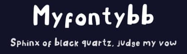 Myfontybb by Laura López — Script Handwritten Font — thumbnail 2