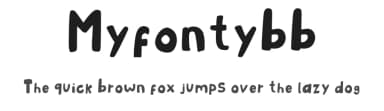 Myfontybb by Laura López — Script Handwritten Font — thumbnail 1