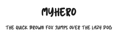 Myhero by Andi Moz — Script Handwritten Font — thumbnail 1