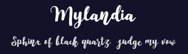 Mylandia by Typefar — Script Handwritten Font — thumbnail 2