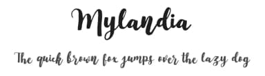 Mylandia by Typefar — Script Handwritten Font — thumbnail 1