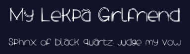 My Lekpa Girlfriend by Ohab Tbj — Script Handwritten Font — thumbnail 2