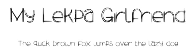 My Lekpa Girlfriend by Ohab Tbj — Script Handwritten Font
