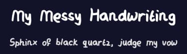 My Messy Handwriting by Isabelle — Script Handwritten Font — thumbnail 2