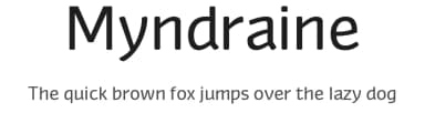 Myndraine by Christopher Miller — Sans Serif Font — thumbnail 1