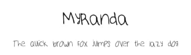 MyRanda by Miranda Matthews — Script Handwritten Font — thumbnail 1