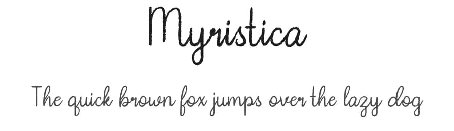 Myristica by Katario Studio — Script Handwritten Font