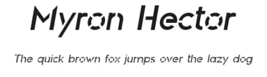 Myron Hector by Edric Studio — Sans Serif Font — thumbnail 1